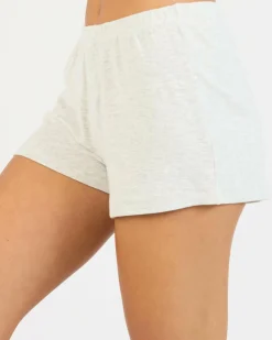 Bottoms*Malibu Lounge Kissing Booth Boxer Shorts Grey Marle
