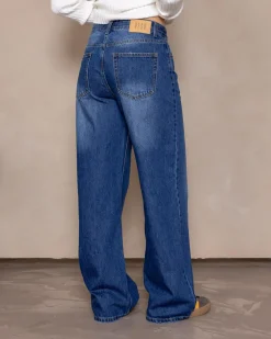 Denim|Bottoms*DESU Knox Baggy Jeans Blasted Dark Blue
