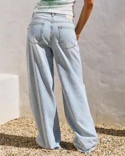 Denim|Bottoms*DESU Knox Baggy Jeans Blasted Bleach