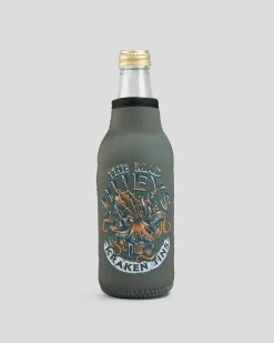 Gifts & Novelty|Bottles & Lunch Boxes*The Mad Hueys Kraken Port Hole Bottle Cooler Olive
