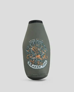 Gifts & Novelty|Bottles & Lunch Boxes*The Mad Hueys Kraken Port Hole Bottle Cooler Olive
