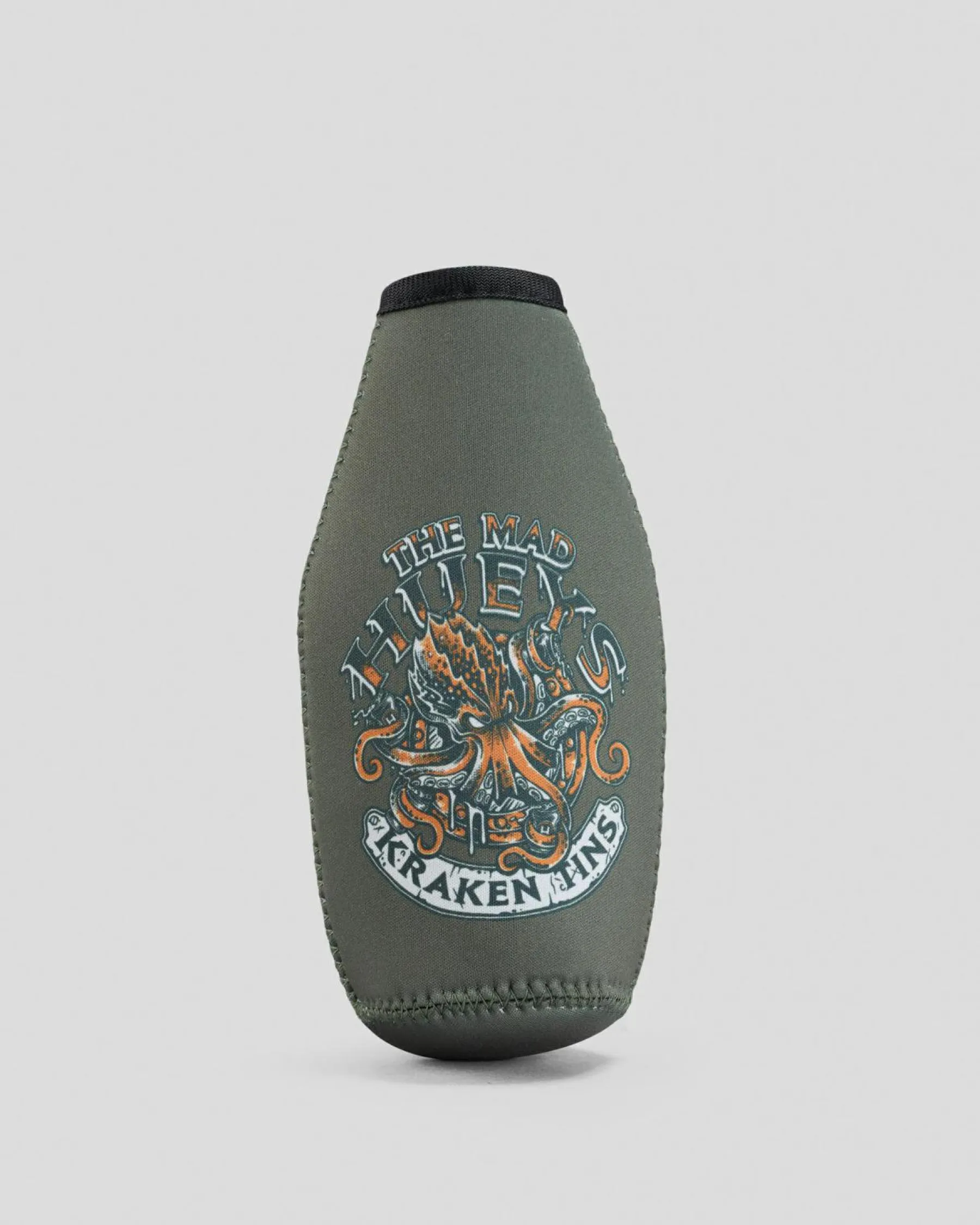Gifts & Novelty|Bottles & Lunch Boxes*The Mad Hueys Kraken Port Hole Bottle Cooler Olive