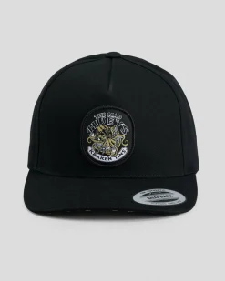 Headwear*The Mad Hueys Kraken Port Hole Snapback Cap Black