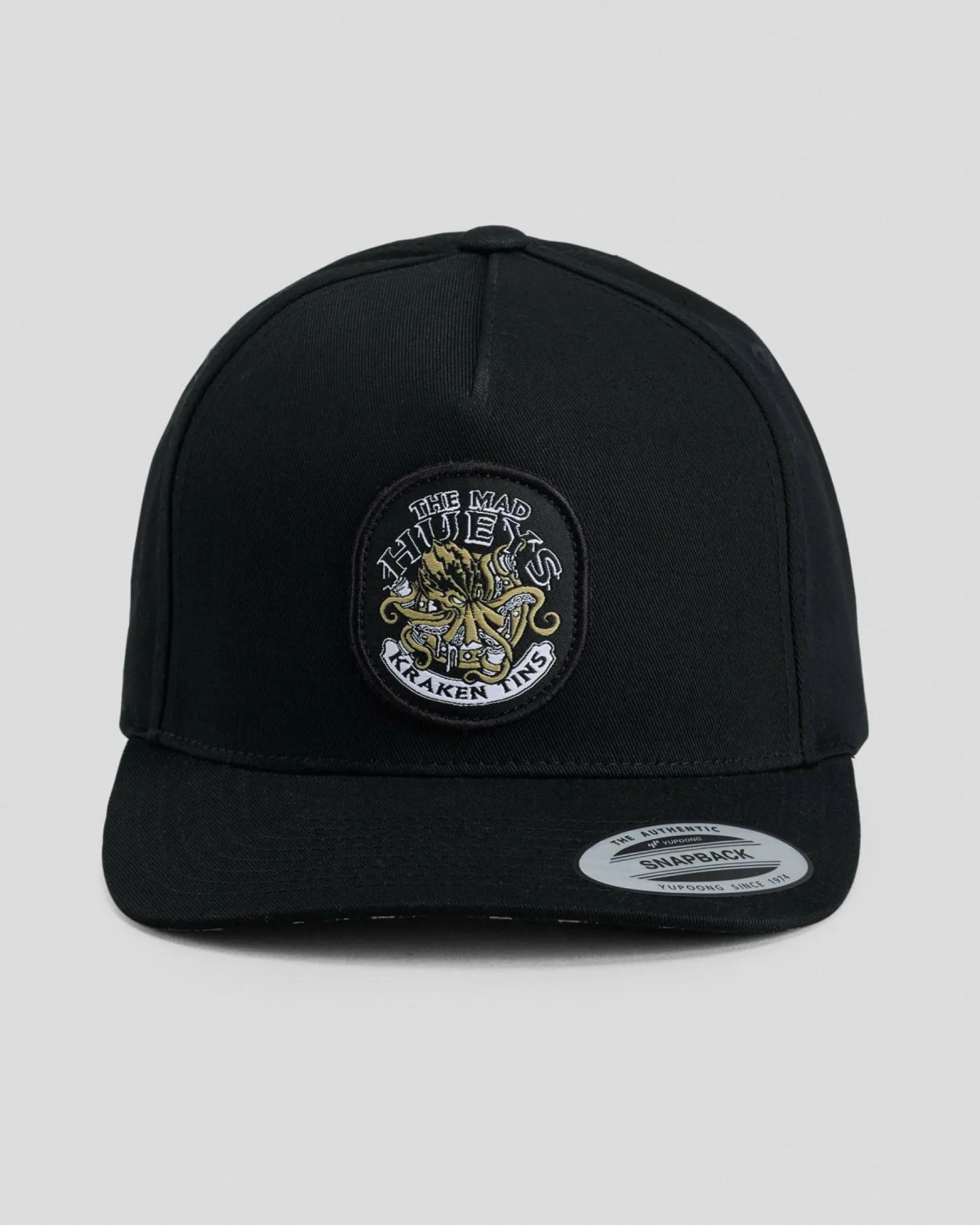 Headwear*The Mad Hueys Kraken Port Hole Snapback Cap Black