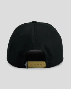 Headwear*The Mad Hueys Kraken Port Hole Snapback Cap Black