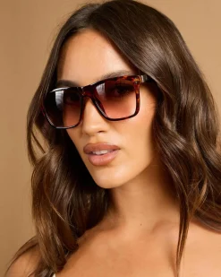 Sunglasses*Aire Kraz Sunglasses Rose Tort/rose Brown