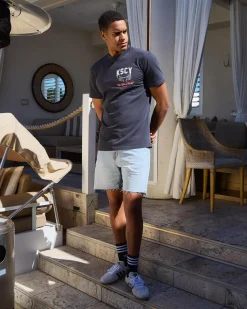 Denim|Shorts & Bottoms*Kiss Chacey KS5 Slim Denim Shorts Sunbleached Blue