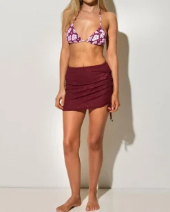 Beach Covers & Overswim*Kaiami Kuta Ruch Cover Up Berry