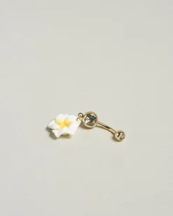 Jewelry*Karyn In LA Kyleigh Frangipani Belly Ring Coconut
