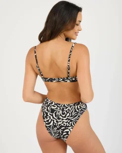 Bikinis*Billabong La Isla Bondi Classic Bikini Bottom Black Pebble