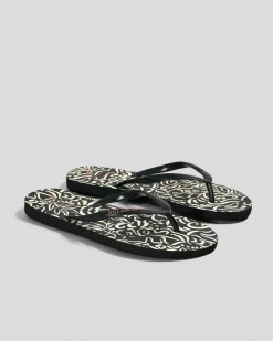 Flip Flops*Billabong La Isla Thongs Off Black