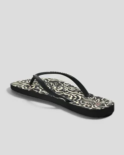 Flip Flops*Billabong La Isla Thongs Off Black