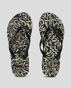 Flip Flops*Billabong La Isla Thongs Off Black
