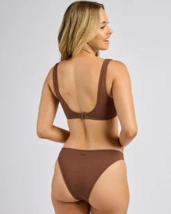 Bikinis*Roxy Lagos Bralette Bikini Top Fondue Fudge