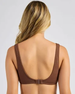 Bikinis*Roxy Lagos Bralette Bikini Top Fondue Fudge