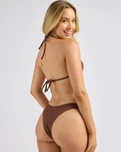 Bikinis*Roxy Lagos Cheeky Bikini Bottom Fondue Fudge