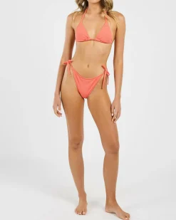 Bikinis*Roxy Lagos Tie Side Bikini Bottom Emberglow