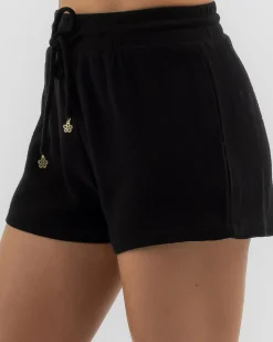 Sets|Linen Blend*Ava And Ever Laguna Shorts Black