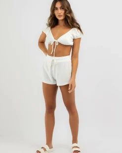 Online Laguna Shorts Women Sets|Linen Blend