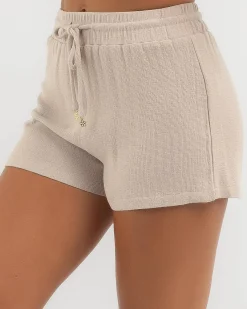 Sets|Linen Blend*Ava And Ever Laguna Shorts Latte