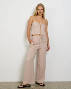 Online Laguna Tube Top Women Sets|Linen Blend