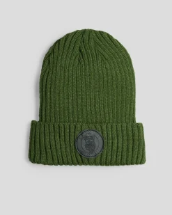 Headwear*Salty Life Land Ho Beanie Olive