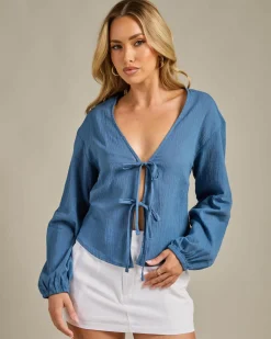 Best Laney Long Sleeve Top Women Tops