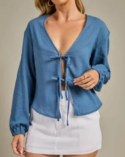 Best Laney Long Sleeve Top Women Tops