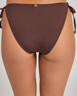 Bikinis*Kaiami Lara Classic Tie Side Bikini Bottom Espresso