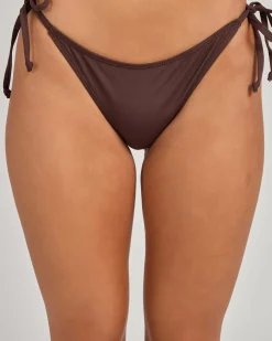 Bikinis*Kaiami Lara Classic Tie Side Bikini Bottom Espresso