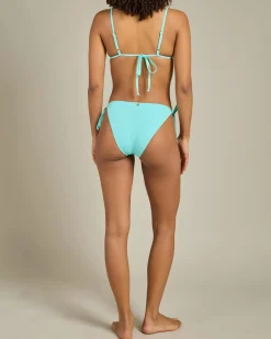 Bikinis*Kaiami Lara Classic Tie Side Bikini Bottom Aqua Splash