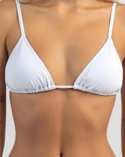 Bikinis*Kaiami Lara Triangle Bikini Top White