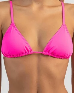 Bikinis*Kaiami Lara Triangle Bikini Top Pink Punch