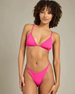 Bikinis*Kaiami Lara Triangle Bikini Top Bright Rose