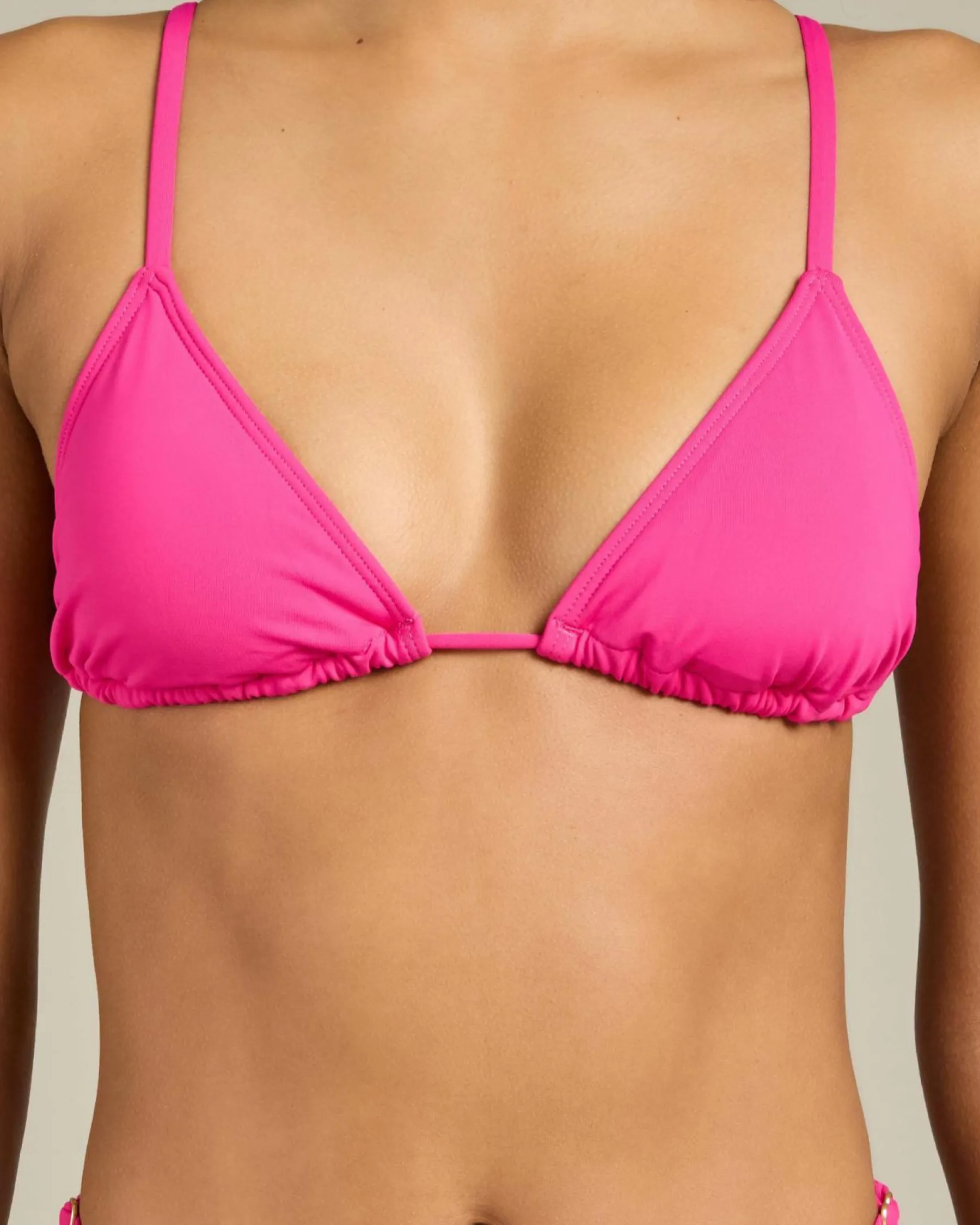 Bikinis*Kaiami Lara Triangle Bikini Top Bright Rose