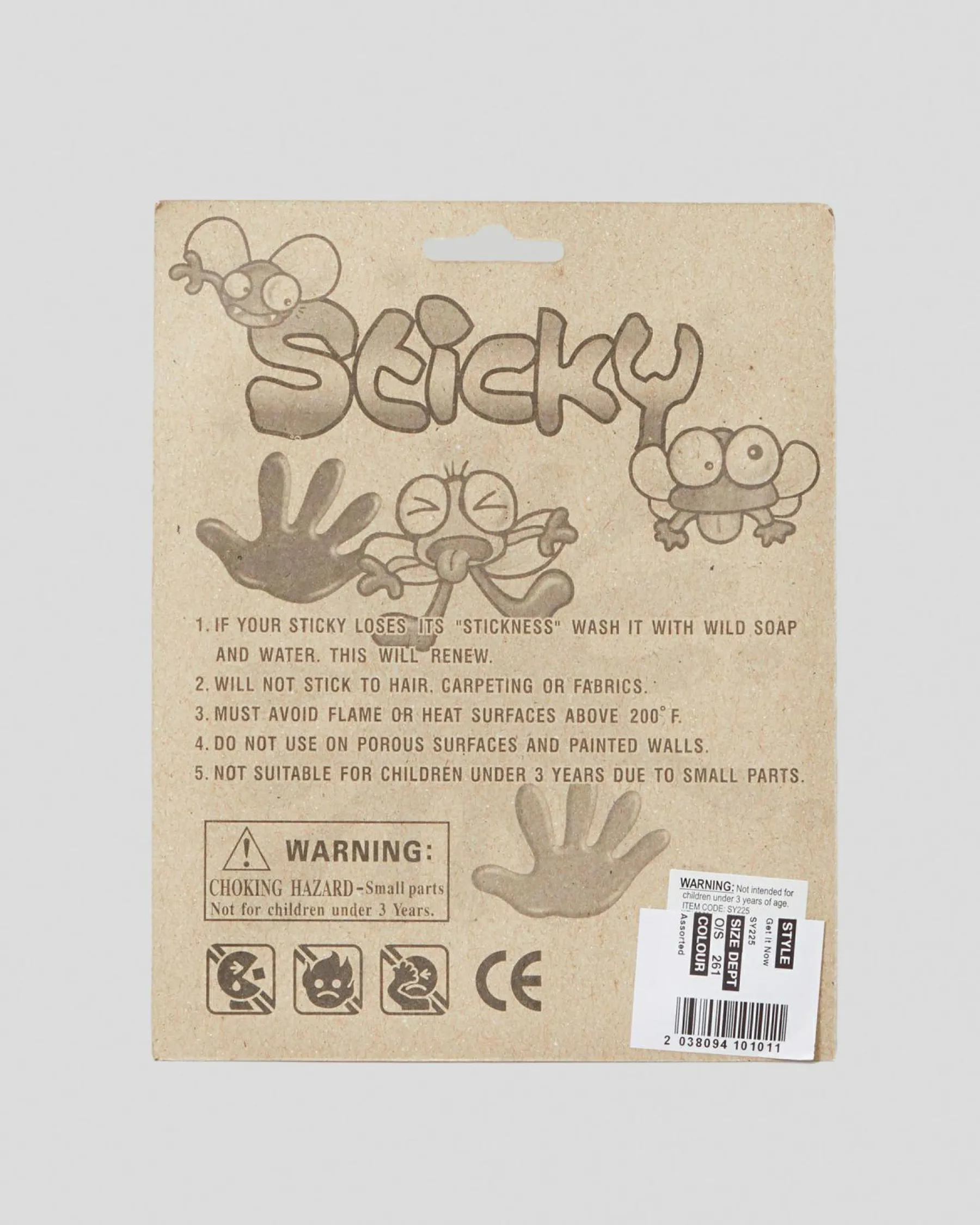 Gifts & Novelty|Gifts & Novelty*Get It Now Large Sticky Hand Assorted