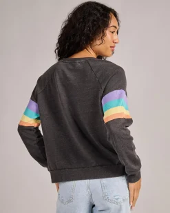 Jumpers & Hoodies*Rip Curl Las Dalias Raglan Sweatshirt Washed Black