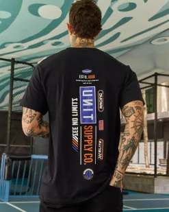 Tops & T-Shirts*Unit Last Lap T-Shirt Black