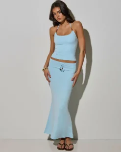 Sets|Tops*Mooloola Latori Halter Top Light Blue
