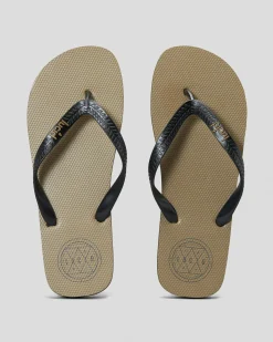 2 For Shoe Deals|Flip Flops & Sandals*Lucid LCD Thongs Tan/black