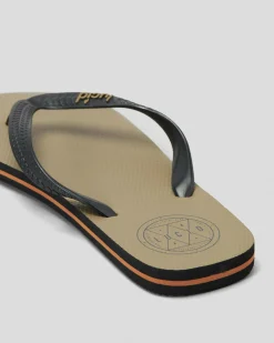 2 For Shoe Deals|Flip Flops & Sandals*Lucid LCD Thongs Tan/black