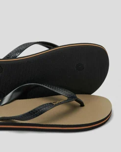 2 For Shoe Deals|Flip Flops & Sandals*Lucid LCD Thongs Tan/black