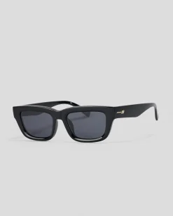 Sunglasses*Le Specs Le Castle Polarised Sunglasses Black/ Smoke Mono