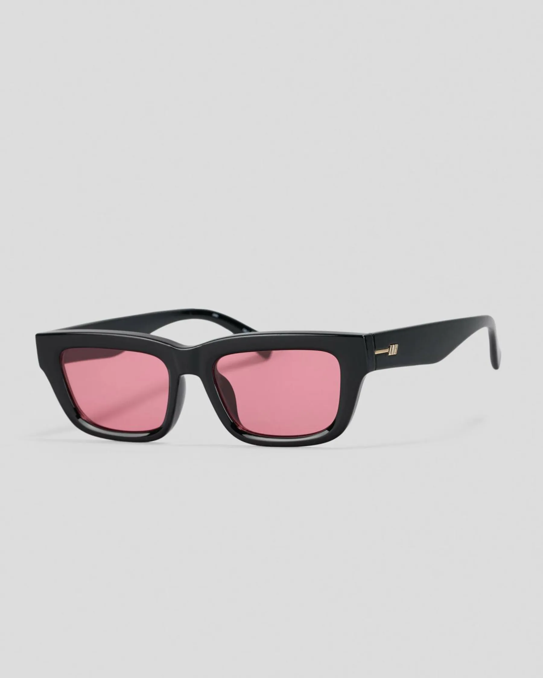 Sunglasses*Le Specs Le Castle Sunglasses Black/ Crimson Tint