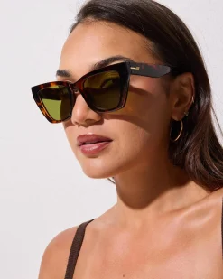 Sunglasses*Le Specs Le Coeur Sunglasses Dark Tort/moss Mono