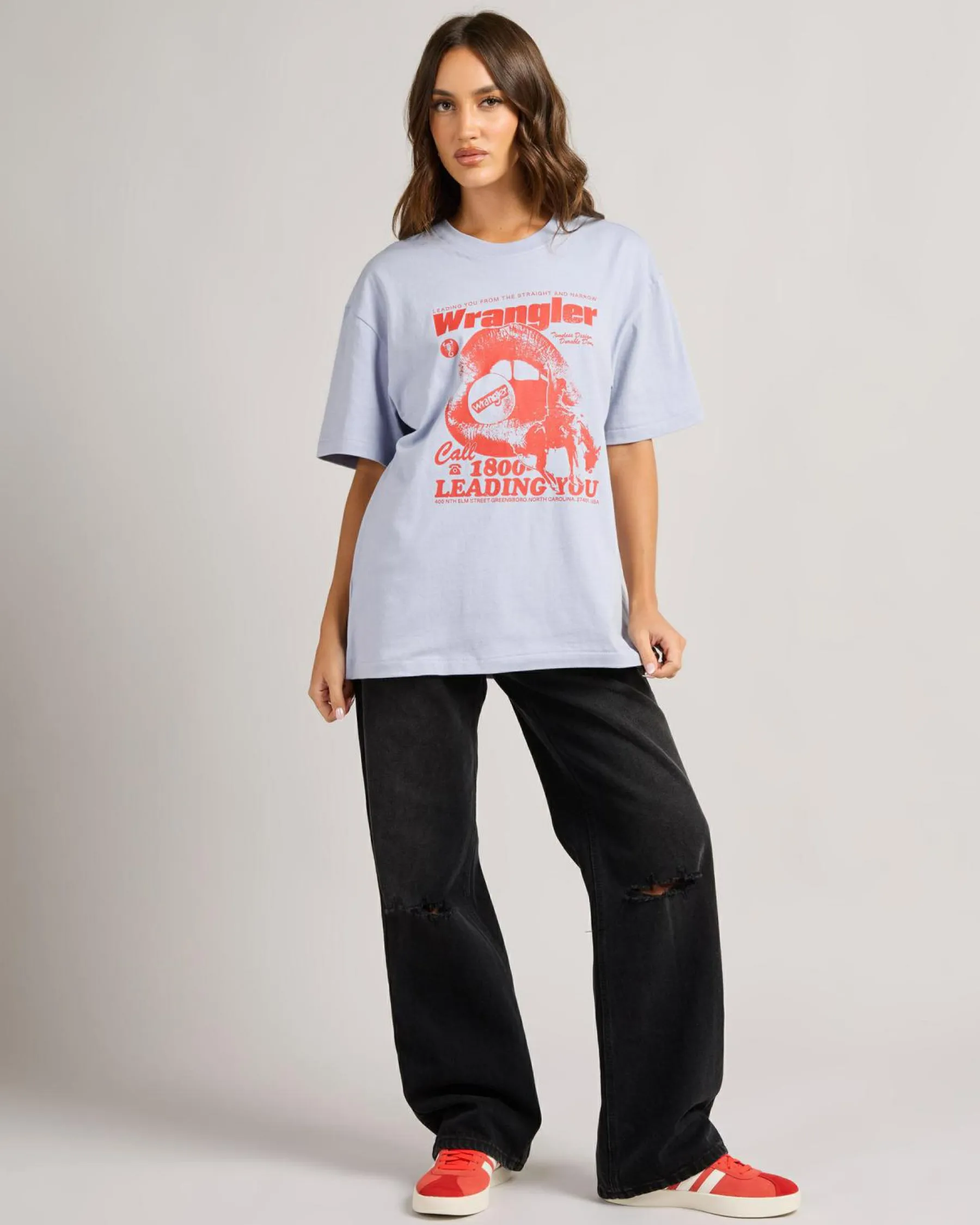 Leading You Slouch T-Shirt Women Tops
