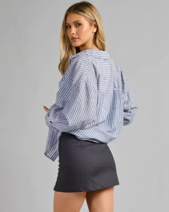 Bottoms*Ava And Ever Leah Skort Charcoal