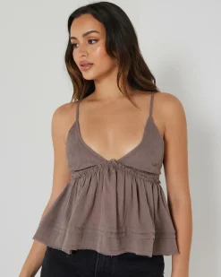Tops*Mooloola Leah Top Mushroom