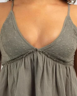 Tops*Mooloola Leah Top Khaki