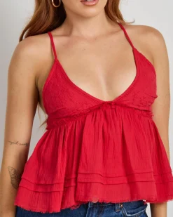 Tops*Mooloola Leah Top Berry